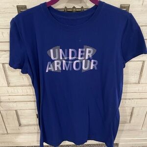 Under Armour. Blue. Short Sleeve Classic Tee. Size Small